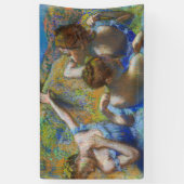 Edgar Degas - Blue Dancers Banner (Vertikal)