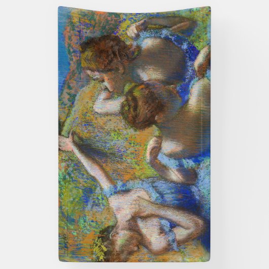 Edgar Degas - Blue Dancers Banner (Vertikal)