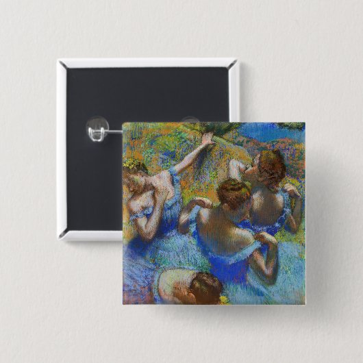 Edgar Degas - Blue Dancers Button (Vorne & Hinten)