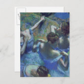 Edgar Degas | Blue Dancers, c.1899 Postkarte (Vorne/Hinten)