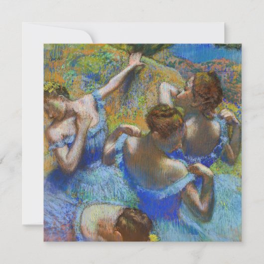 Edgar Degas - Blue Dancers Einladung (Vorderseite)