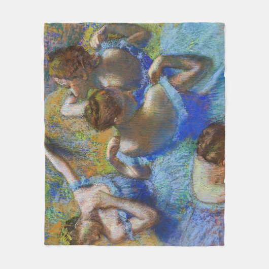 Edgar Degas - Blue Dancers Fleecedecke (Vorderseite)