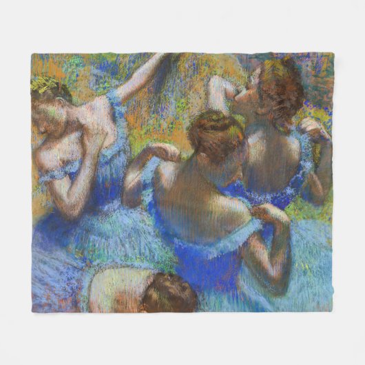 Edgar Degas - Blue Dancers Fleecedecke (Vorderseite (Horizontal))