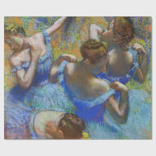 Edgar Degas - Blue Dancers Geschenkpapier (Flach)