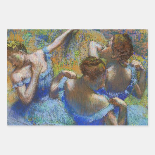 Edgar Degas - Blue Dancers Geschenkpapier Set (Vorderseite)