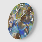 Edgar Degas - Blue Dancers Große Wanduhr (Winkel)
