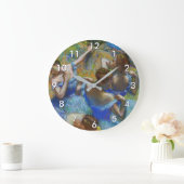 Edgar Degas - Blue Dancers Große Wanduhr (Zuhause)