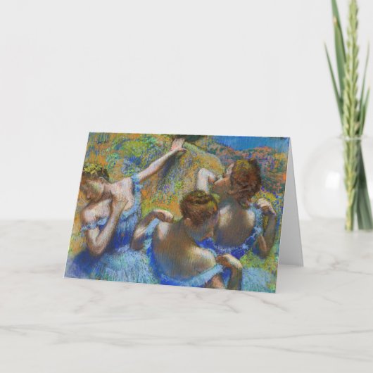 Edgar Degas - Blue Dancers Karte (Vorderseite)