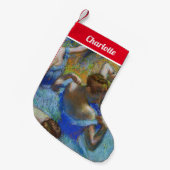 Edgar Degas - Blue Dancers Kleiner Weihnachtsstrumpf (Vorderansicht (hängend))