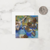 Edgar Degas - Blue Dancers Mitteilungskarte (Vorderseite/Rückseite Beispiel)