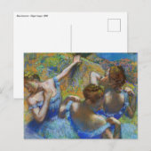 Edgar Degas - Blue Dancers Postkarte (Vorne/Hinten)