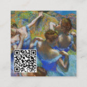 Edgar Degas - Blue Dancers - QR-Code Quadratische Visitenkarte (Vorderseite)