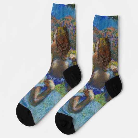 Edgar Degas - Blue Dancers Socken (Linkes Detail)