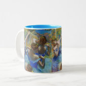 Edgar Degas - Blue Dancers Zweifarbige Tasse (Vorderseite Links)