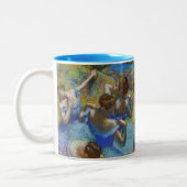 Edgar Degas - Blue Dancers Zweifarbige Tasse (Links)