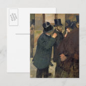 Edgar Degas | Börse, c.1878-79 Postkarte (Vorne/Hinten)