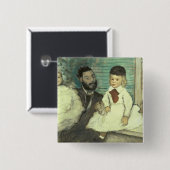 Edgar Degas | Comte Le Pic und seine Söhne Button (Vorne & Hinten)