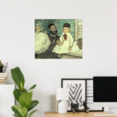 Edgar Degas | Comte Le Pic und seine Söhne Poster (Heimbüro)