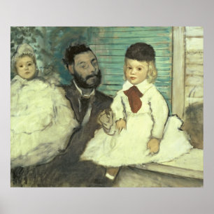 Edgar Degas   Comte Le Pic und seine Söhne Poster