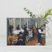 Edgar Degas - Cotton Office in New Orleans Einladung (Stehend Vorderseite)