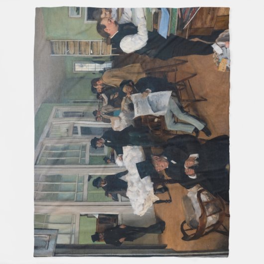 Edgar Degas - Cotton Office in New Orleans Fleecedecke (Vorderseite)