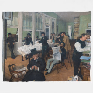 Edgar Degas - Cotton Office in New Orleans Fleecedecke