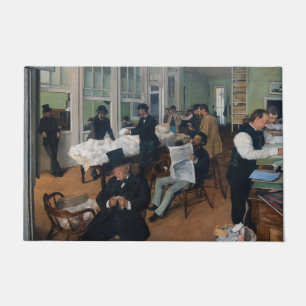 Edgar Degas - Cotton Office in New Orleans Fußmatte