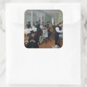 Edgar Degas - Cotton Office in New Orleans Quadratischer Aufkleber (Tasche)