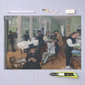 Edgar Degas - Cotton Office in New Orleans Seidenpapier (Handwerk)