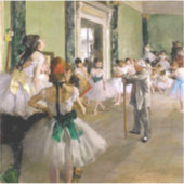 Edgar Degas Dance Class Aufkleber (Vorderseite)