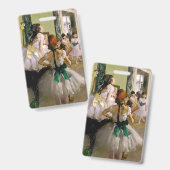 Edgar Degas Dance Class Ausweis (Vorder- & Rückseite)