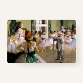 Edgar Degas Dance Class Ausweis (Rückseite)