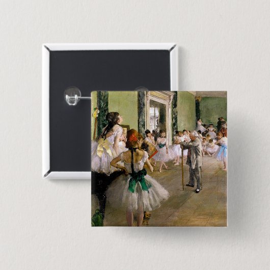 Edgar Degas Dance Class Button (Vorne & Hinten)