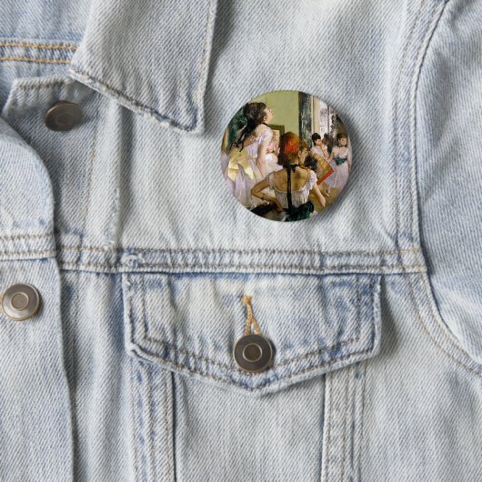 Edgar Degas Dance Class Button (Beispiel)