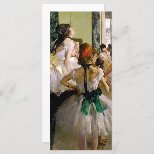 Edgar Degas Dance Class Card (Vorne/Hinten)
