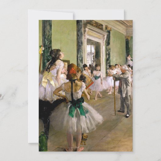Edgar Degas Dance Class Einladung (Vorderseite)