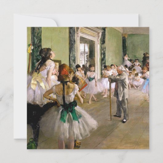Edgar Degas Dance Class Einladung (Vorderseite)