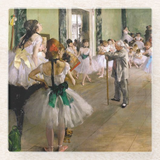Edgar Degas Dance Class Glasuntersetzer (Vorderseite)