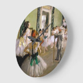 Edgar Degas Dance Class Große Wanduhr (Winkel)