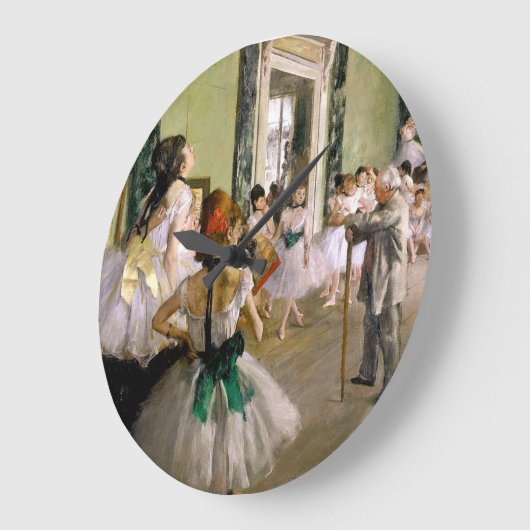 Edgar Degas Dance Class Große Wanduhr (Winkel)