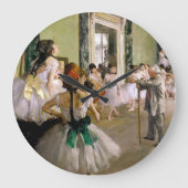 Edgar Degas Dance Class Große Wanduhr (Vorderseite)