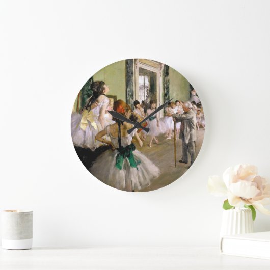 Edgar Degas Dance Class Große Wanduhr (Zuhause)