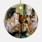 Edgar Degas Dance Class Keramik Ornament (Hinten)