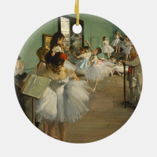Edgar Degas Dance Class Keramik Ornament (Hinten)