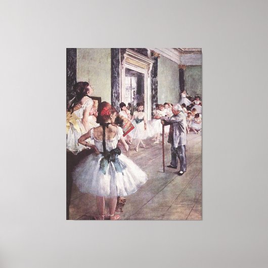 Edgar Degas Dance Class Leinwanddruck (Vorderseite)