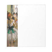 Edgar Degas Dance Class Notizblock (Vorderseite)