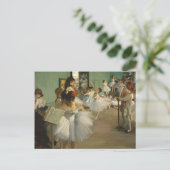 Edgar Degas Dance Class Postkarte (Stehend Vorderseite)