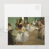 Edgar Degas Dance Class Postkarte (Vorne/Hinten)