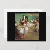Edgar Degas Dance Class Postkarte (Vorne/Hinten)