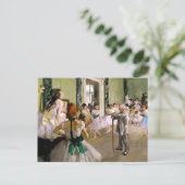 Edgar Degas Dance Class Postkarte (Stehend Vorderseite)